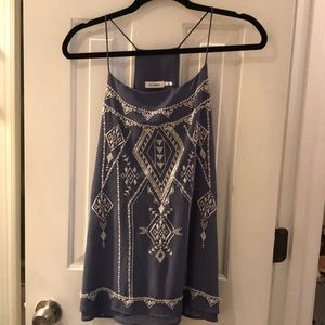 Blue and white tank top size L